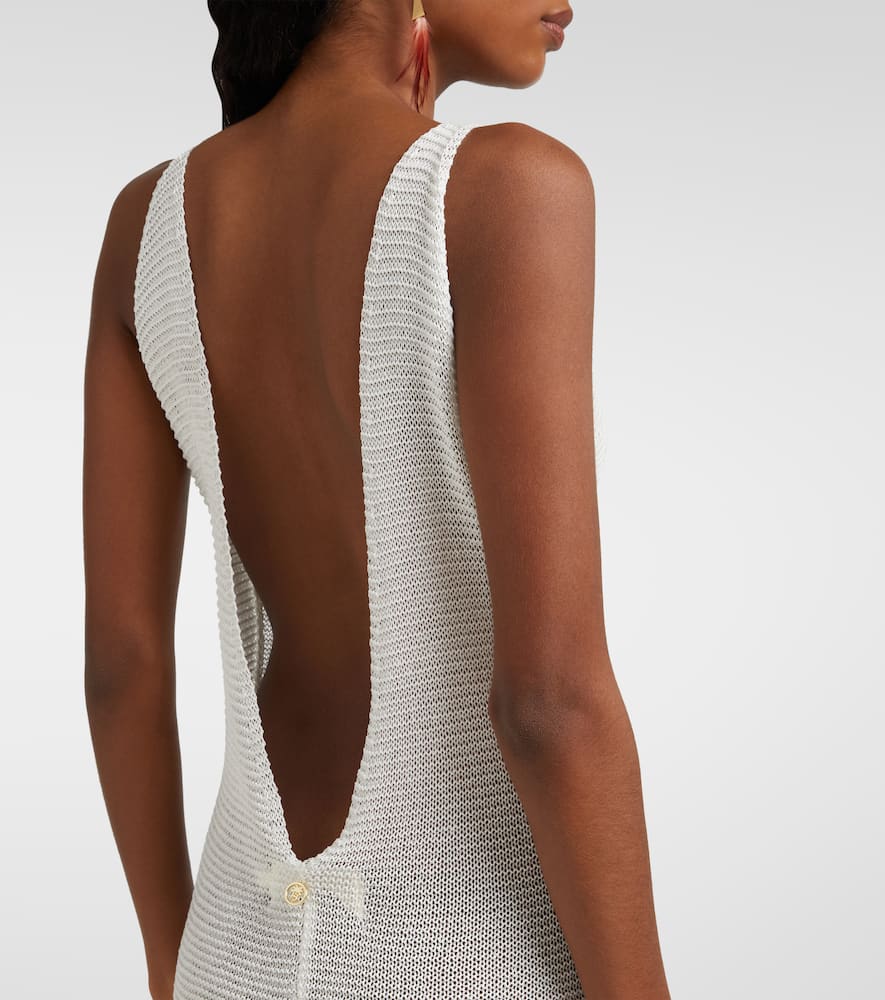 Lamé maxi dress