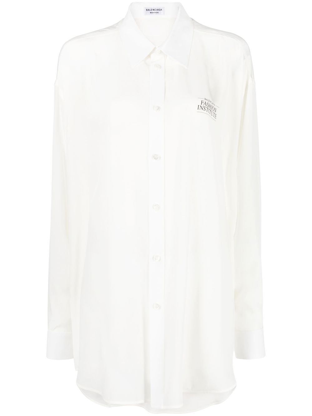 Fashion Institute oversized shirt - White