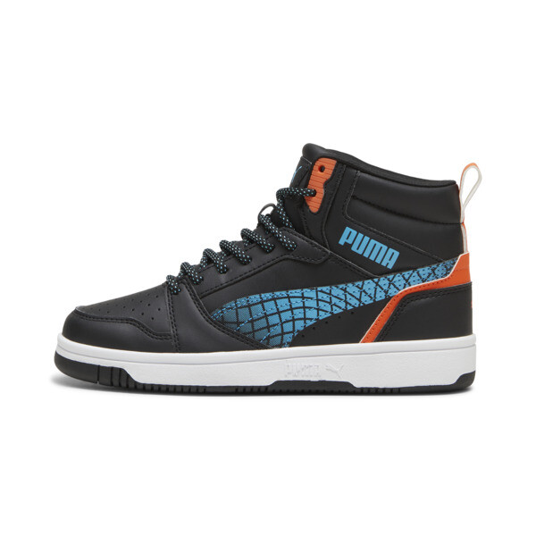PUMA Rebound V6 Mid Techie Bud Sneakers Youth in Black