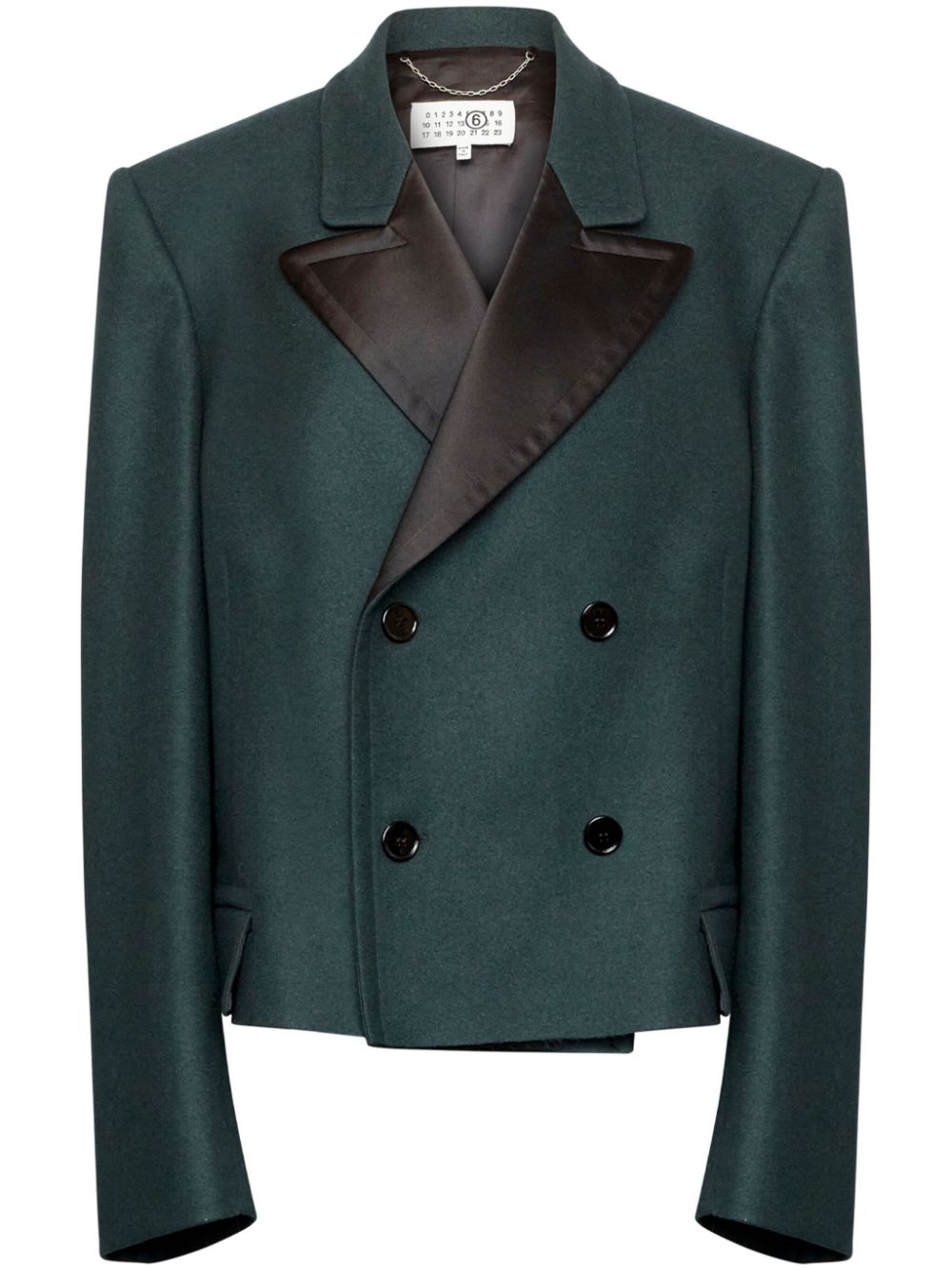 Double-breasted over-sized blazer - Green