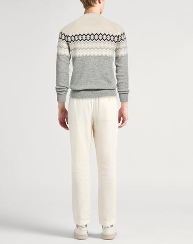 Man Sweater Beige Size M Cashmere, Silk, Polyester