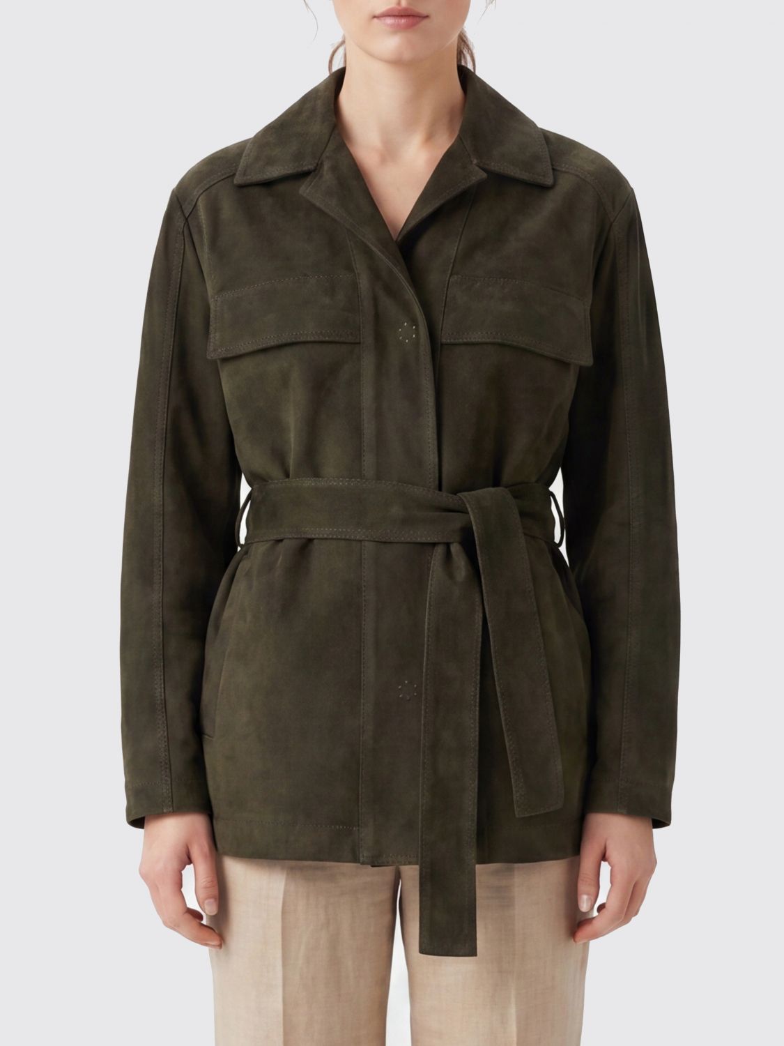 Jacket Woman color Military