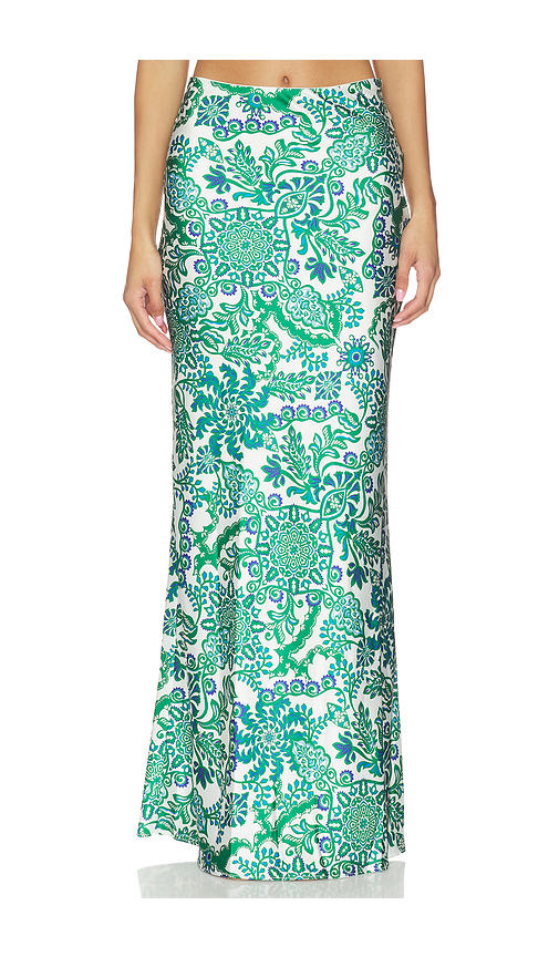 MISA Los Angeles Sierra Skirt in Reflective Botanical. XXS also in XS