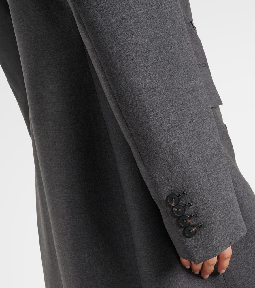 Róhe Double-breasted virgin wool coat