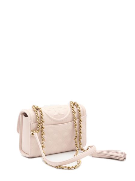 Tory Burch Fleming Polished-Grain Convertible Small Shoulder Bag