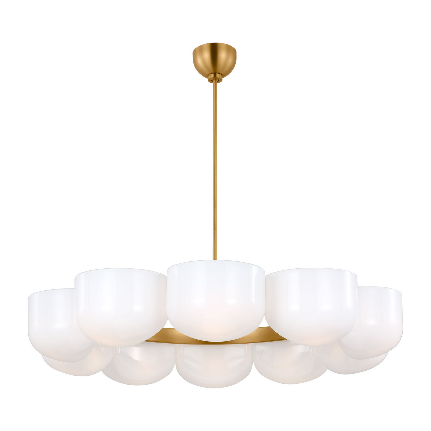 Burnished Brass Chandelier from the Cheverny Collection