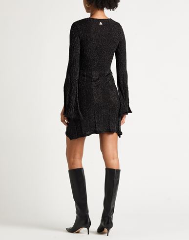 Woman Mini dress Black Size 4 Viscose, Polyamide, Polyester