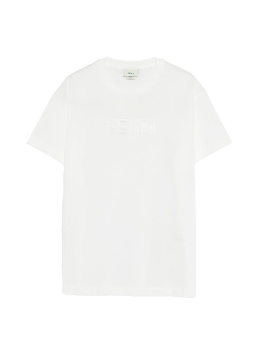 Girls White Logo T-Shirt