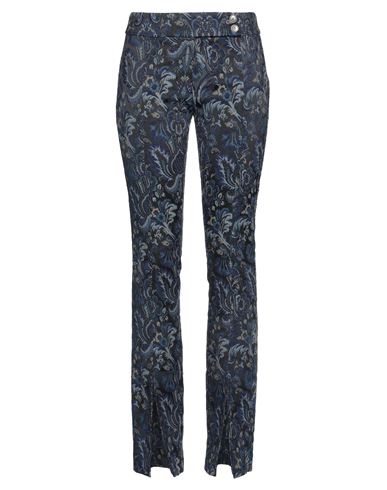 8pm Woman Pants Blue Size M Acetate, Polyester, Polyamide, Elastane