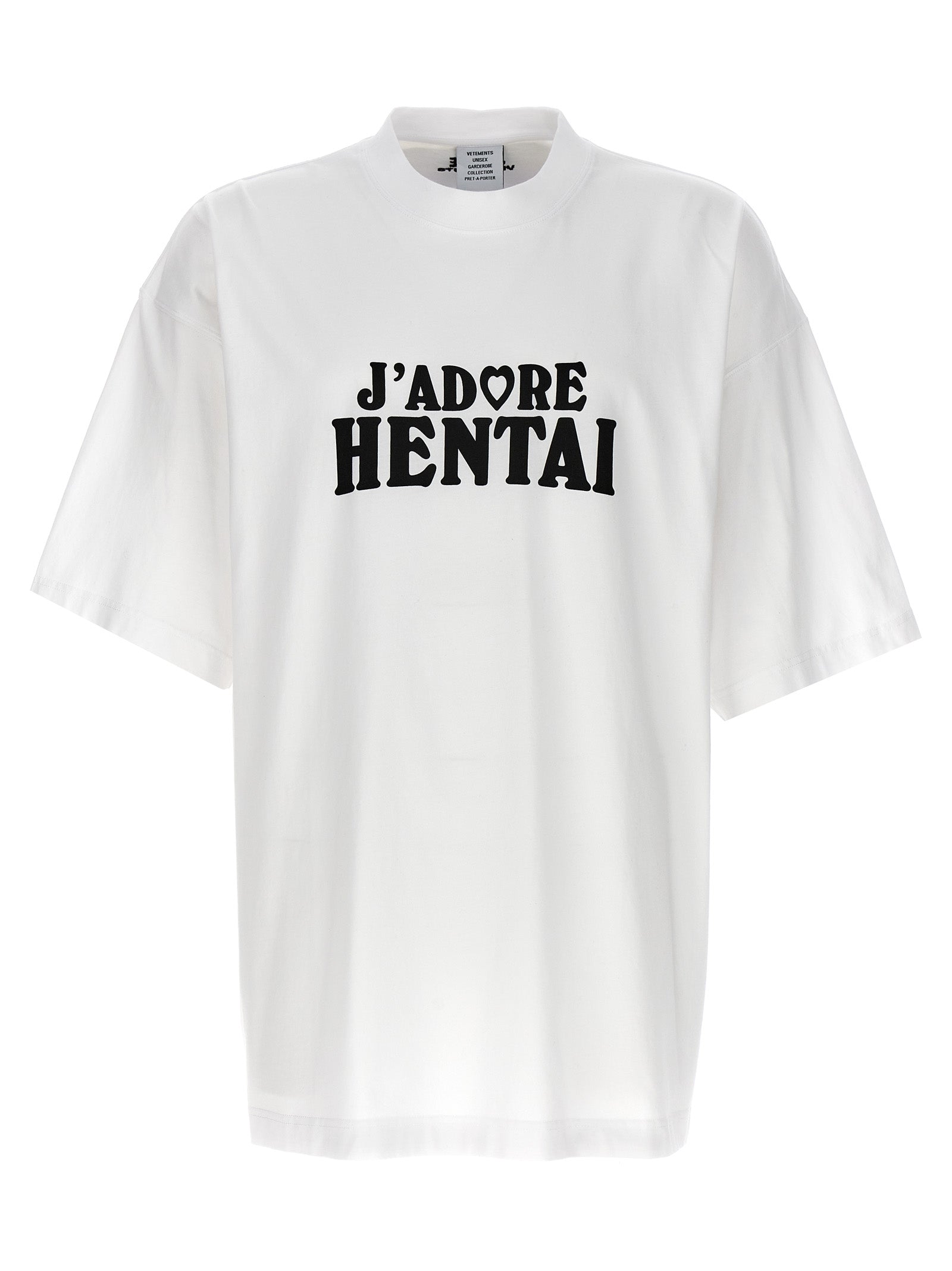 -Hentai T Shirt Bianco/Nero-Donna