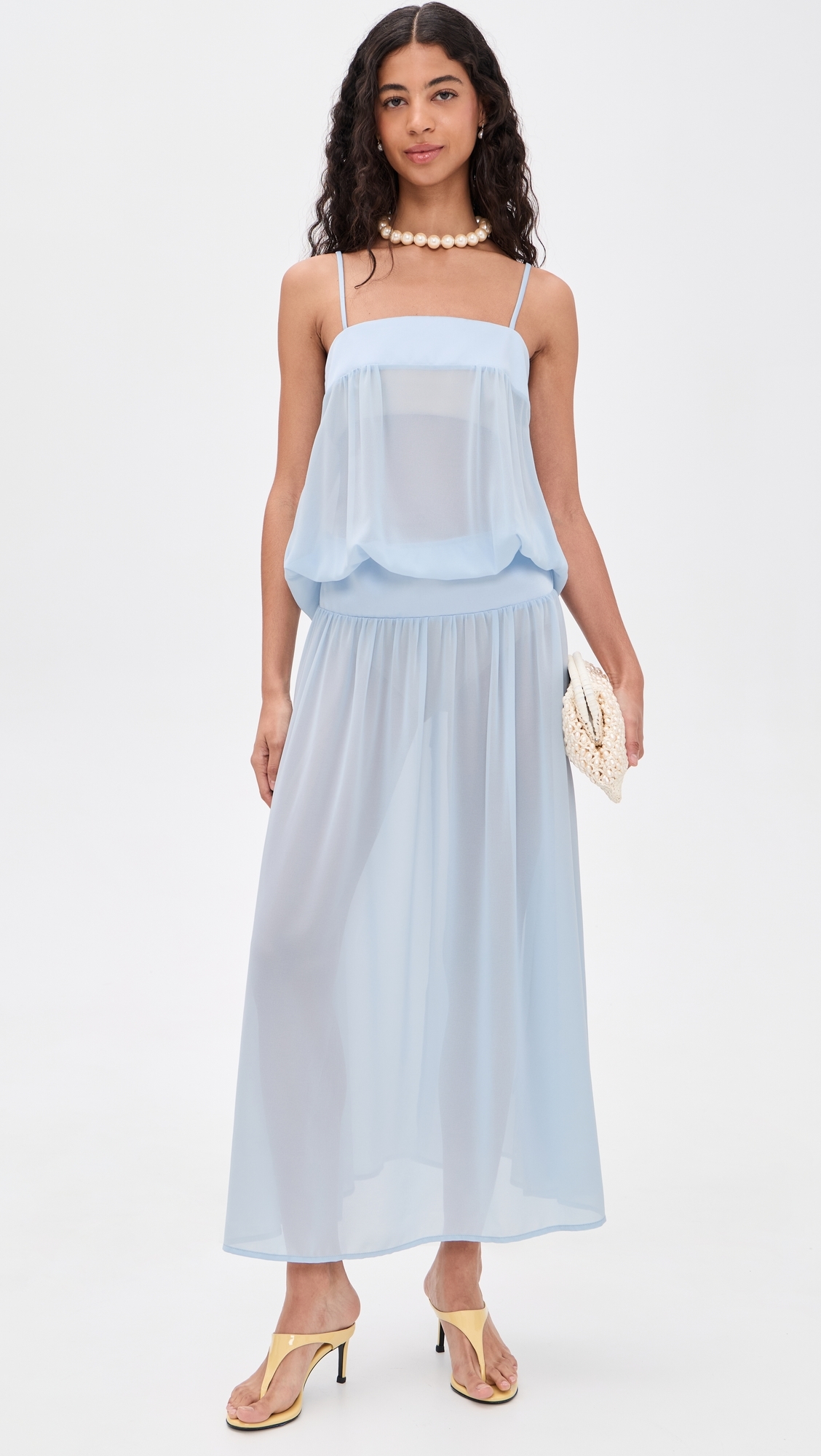 Gracia Maxi Dress Pale Blue