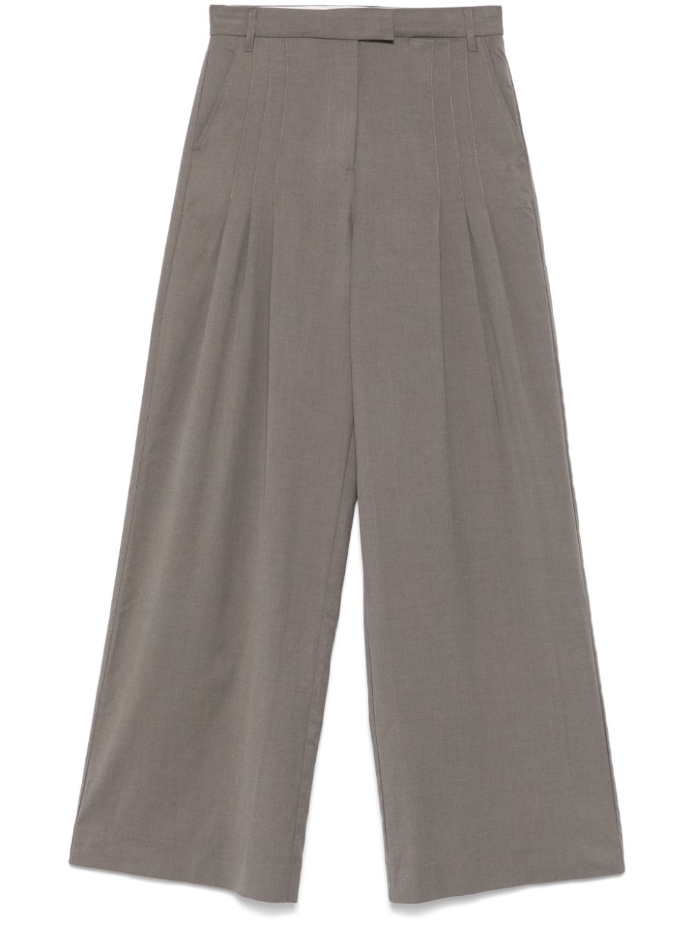 Wide suiting trousers - Grey