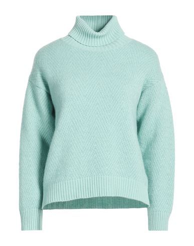 Tenné Woman Turtleneck Turquoise Size S Merino Wool, Polyamide, Alpaca wool