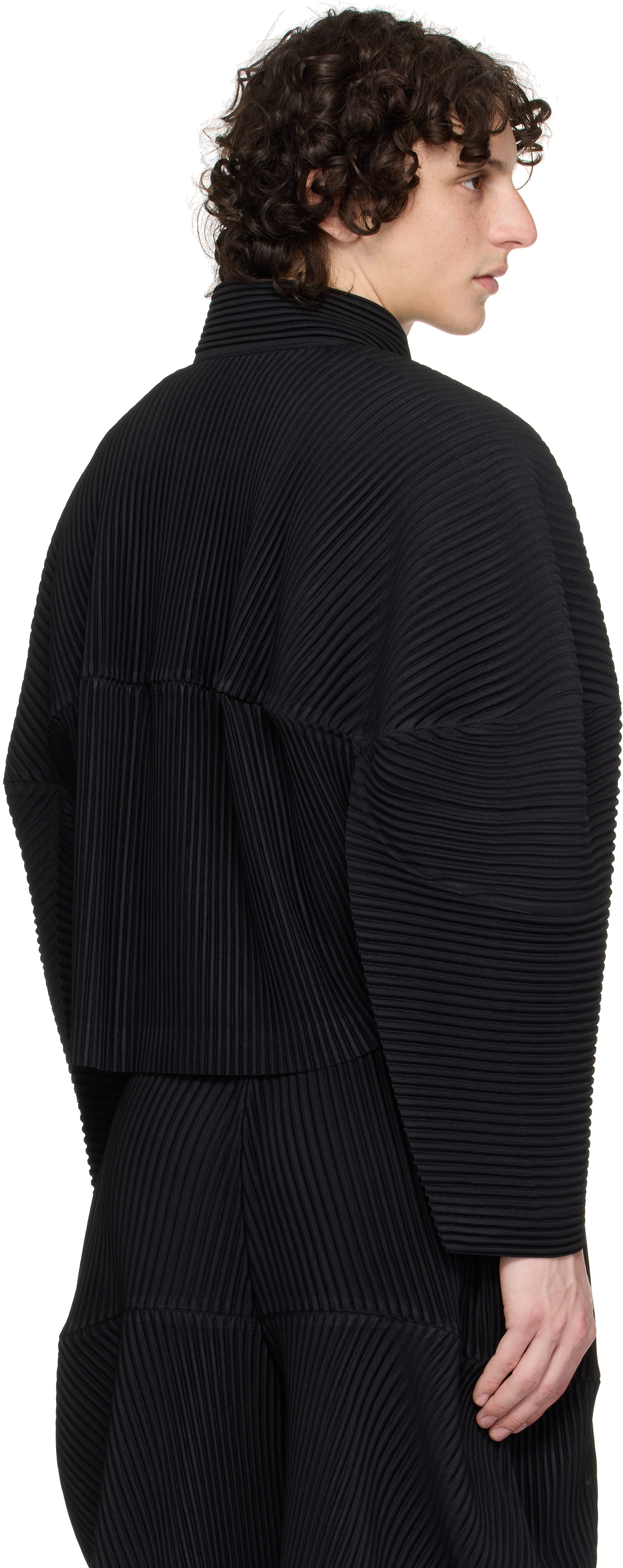 Black Kinetic Sculpture Jacket