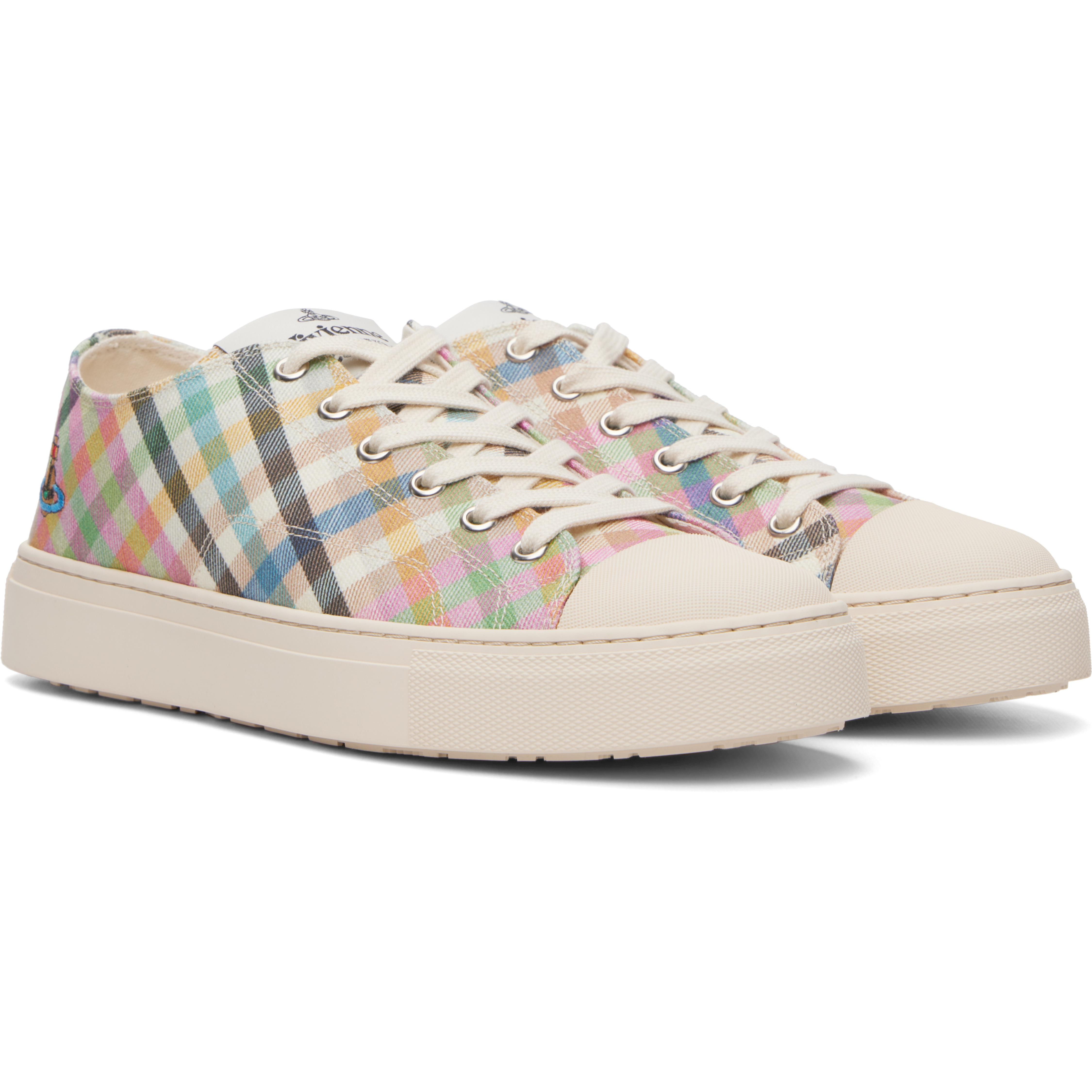 Multicolor Low Top Plimsoll Sneakers