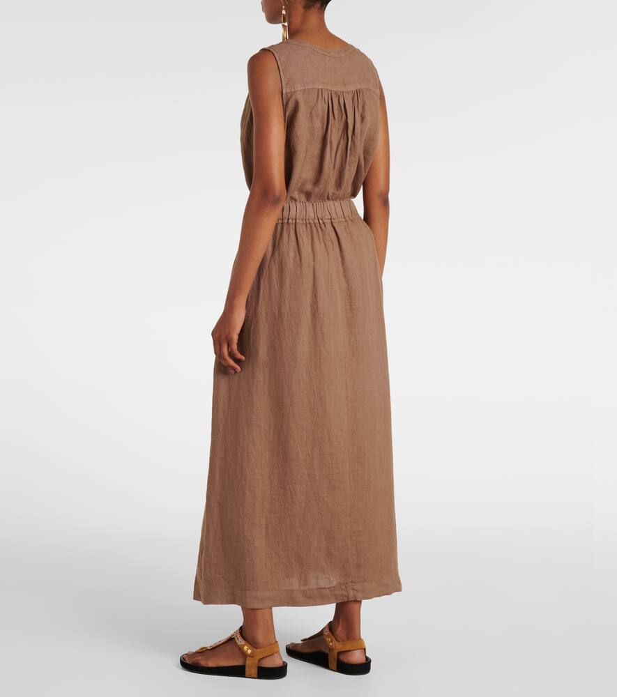 Linda linen maxi skirt