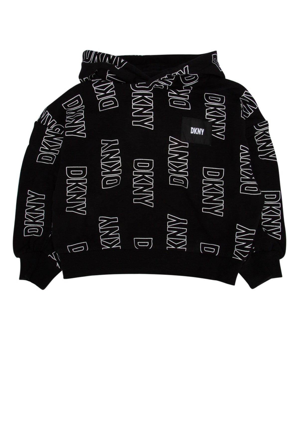 Logo-Patterned Sweatshirt — Black