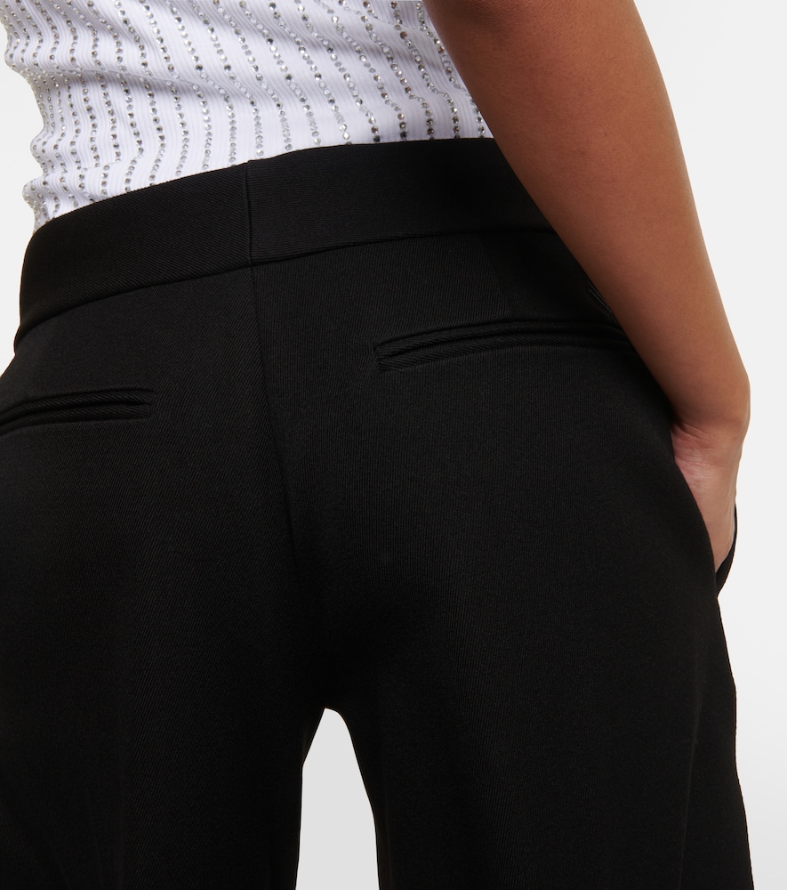 Wide-leg satin pants