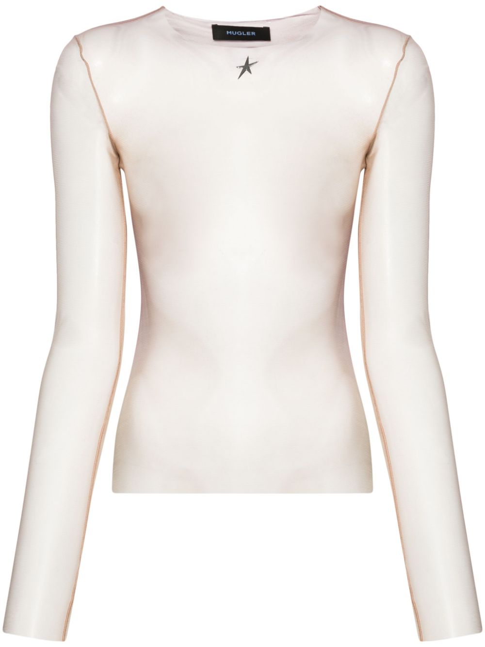 Gradient-effect mesh top - Neutrals