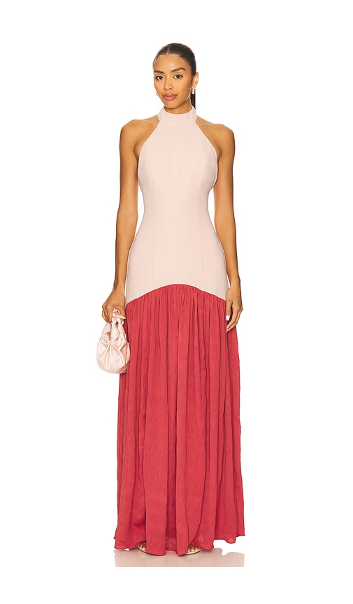 Lovers and Friends Marissa Gown in Pink & Burgundy. XS also in L, M, S