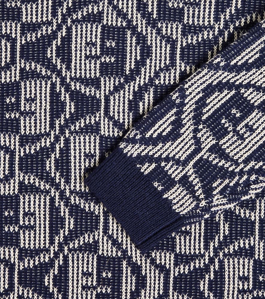 Acne Studios Kids Face Logo cotton sweater