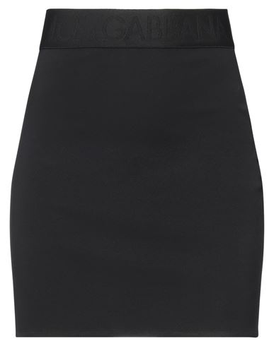 Woman Mini skirt Black Size 10 Viscose, Polyamide, Elastane