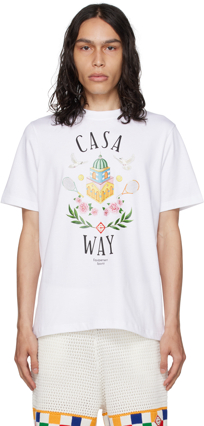Casablanca White Casa Way T-Shirt