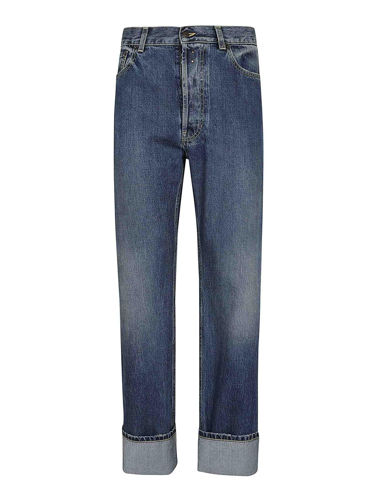 Cuffed Hems Jeans