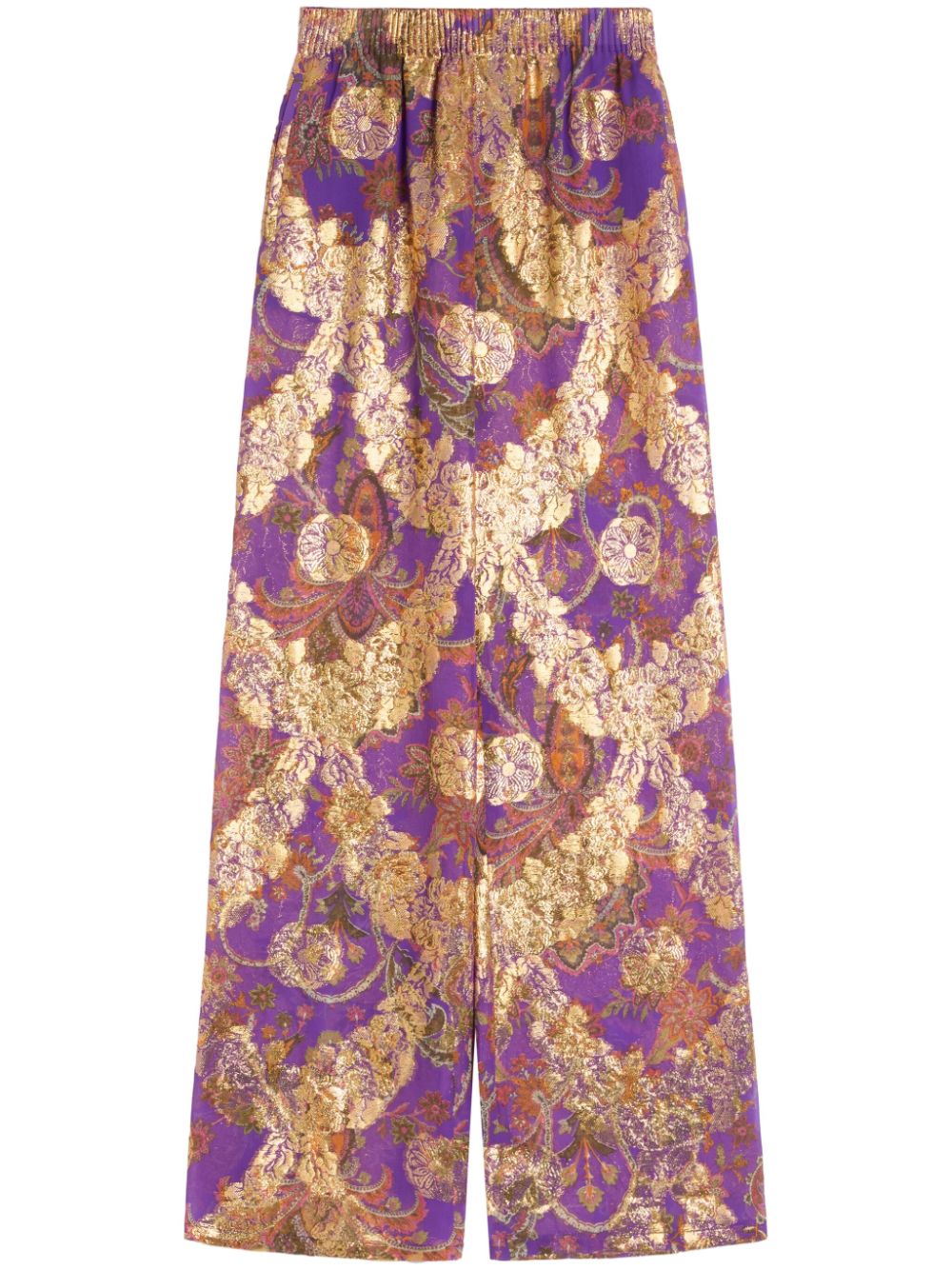 Apres L'Hiver fil-coupe trousers - Purple