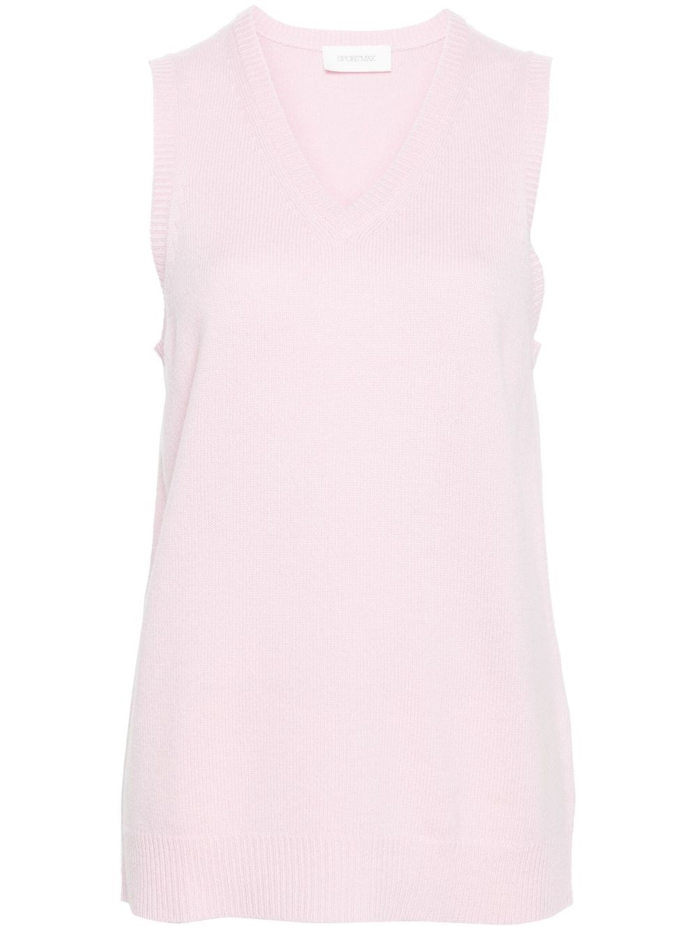 - V-necked Wool Vest