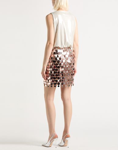 Woman Mini skirt Pink Size 2 Plastic, Brass