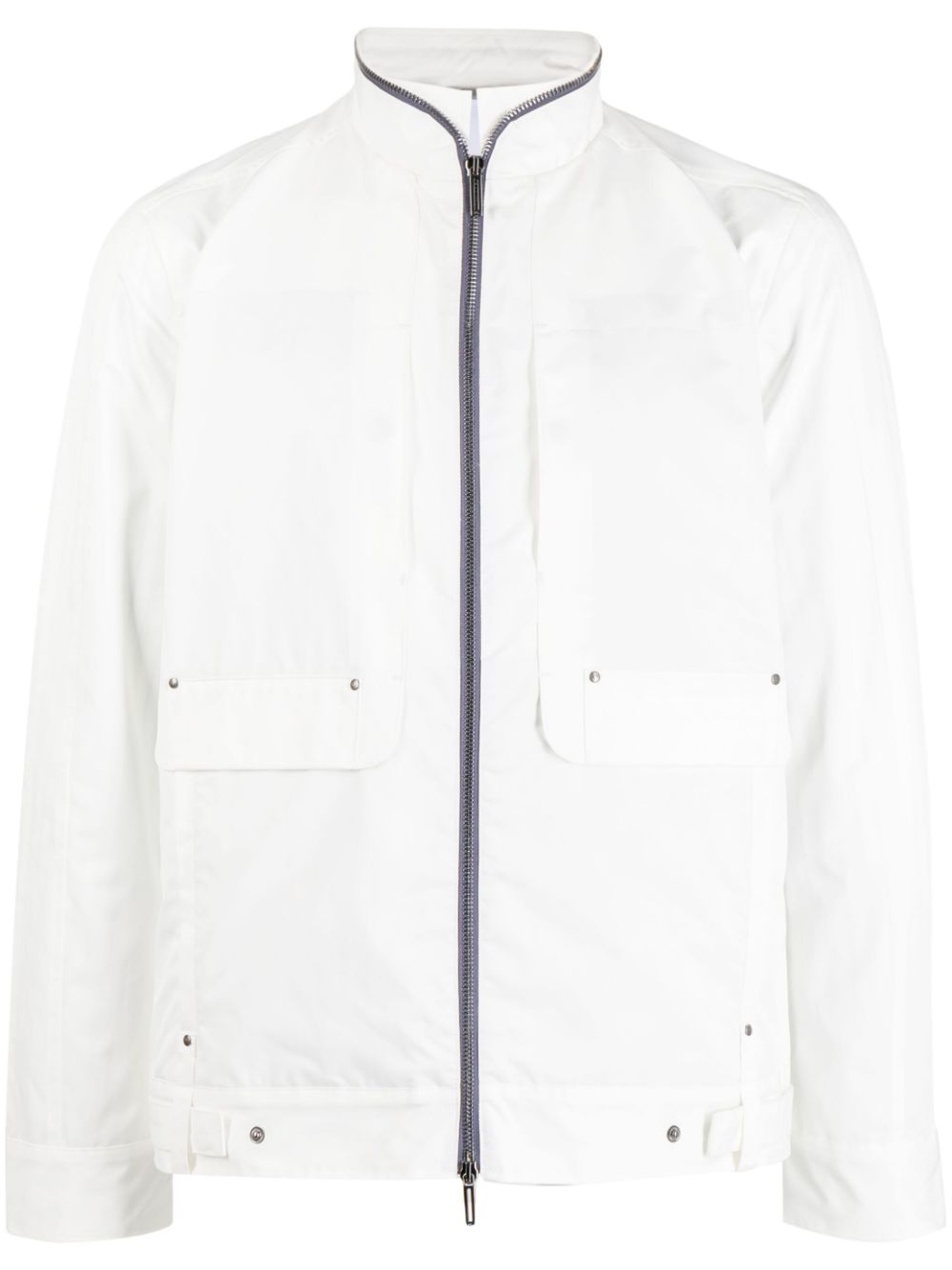 The Bureau stand-up collar jacket - White