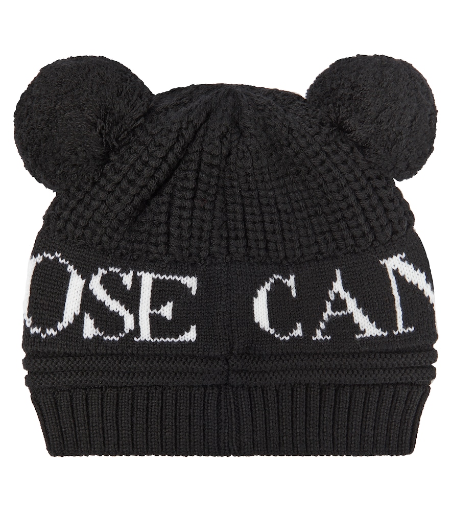 Baby Double Pom wool beanie