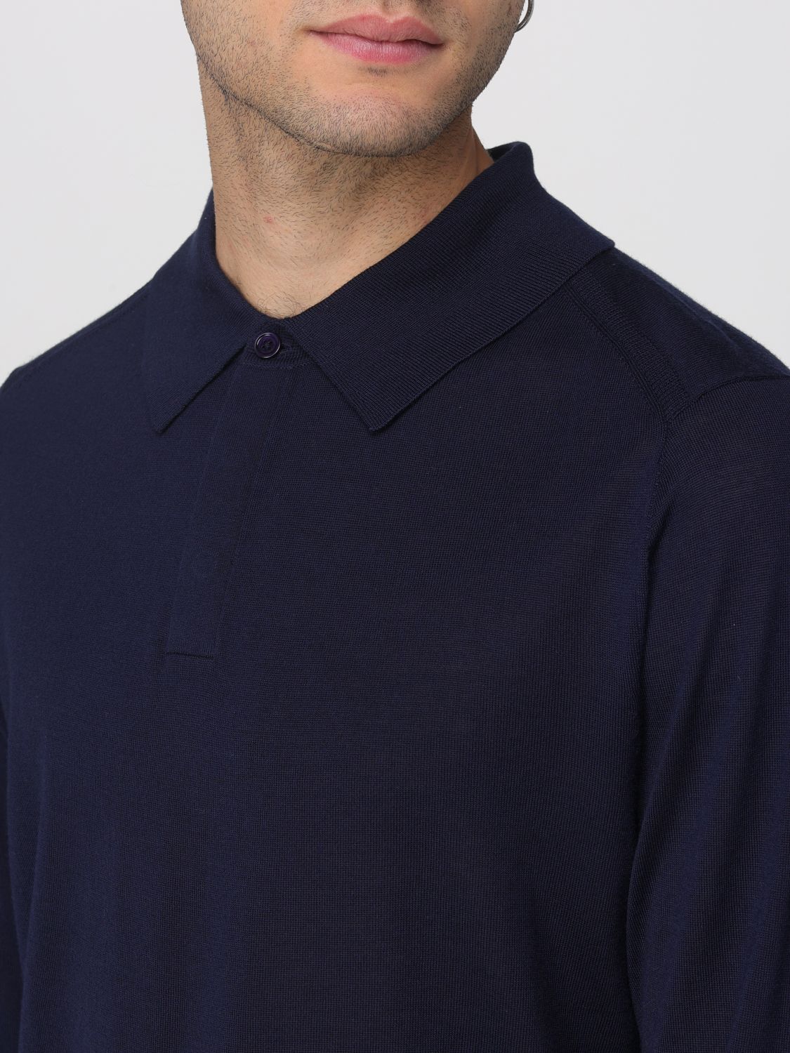 Polo Shirt Men color Blue