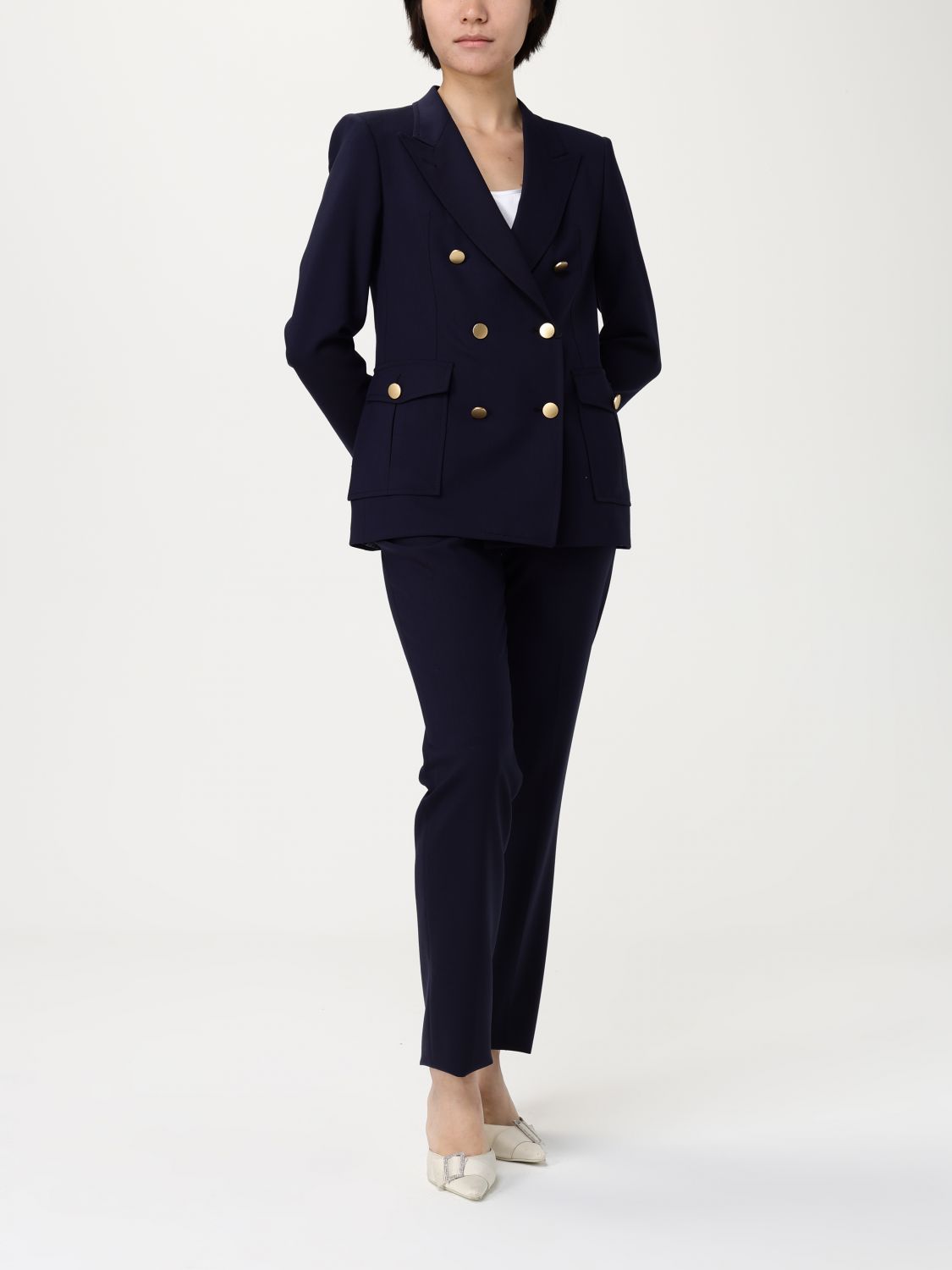 Tagliatore tailored-cut trousers - Black