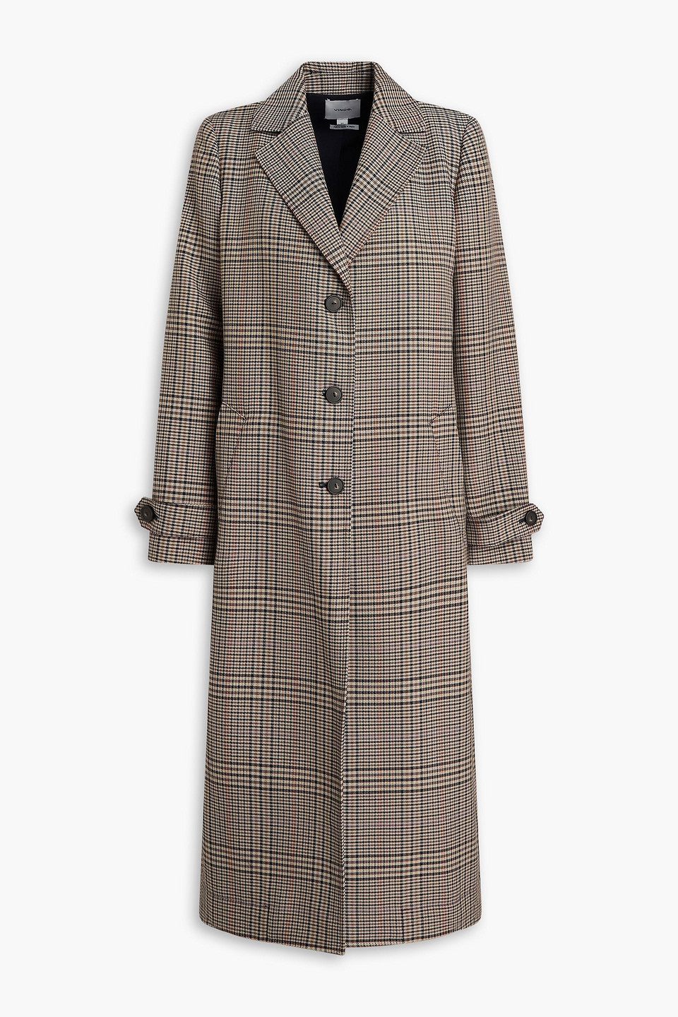 Houndstooth wool-blend coat - Neutral - M
