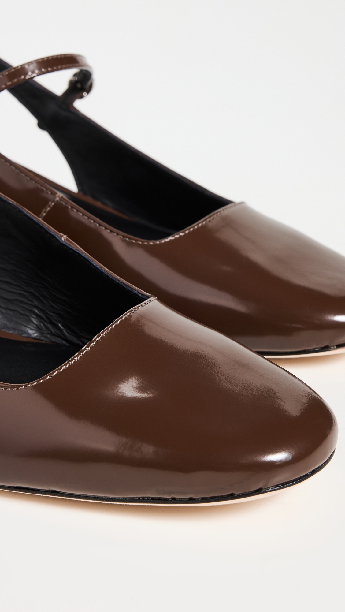 Maddox Slingback Heels Espresso Leather