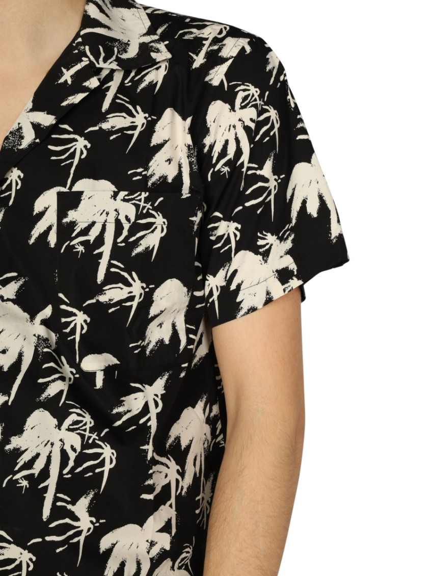 Black Regular Printed Shirt