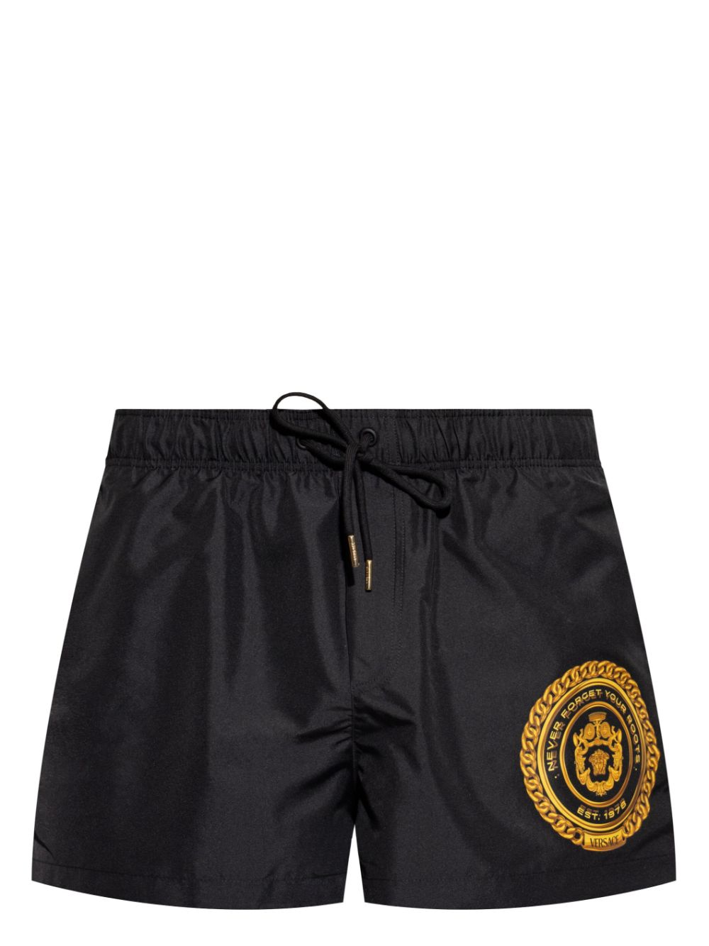 Logo-print swim shorts - Black