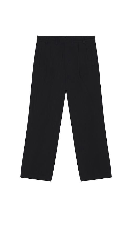 KROST Eco Wool Pleated Trouser in Blue. M. Also in XL/1X