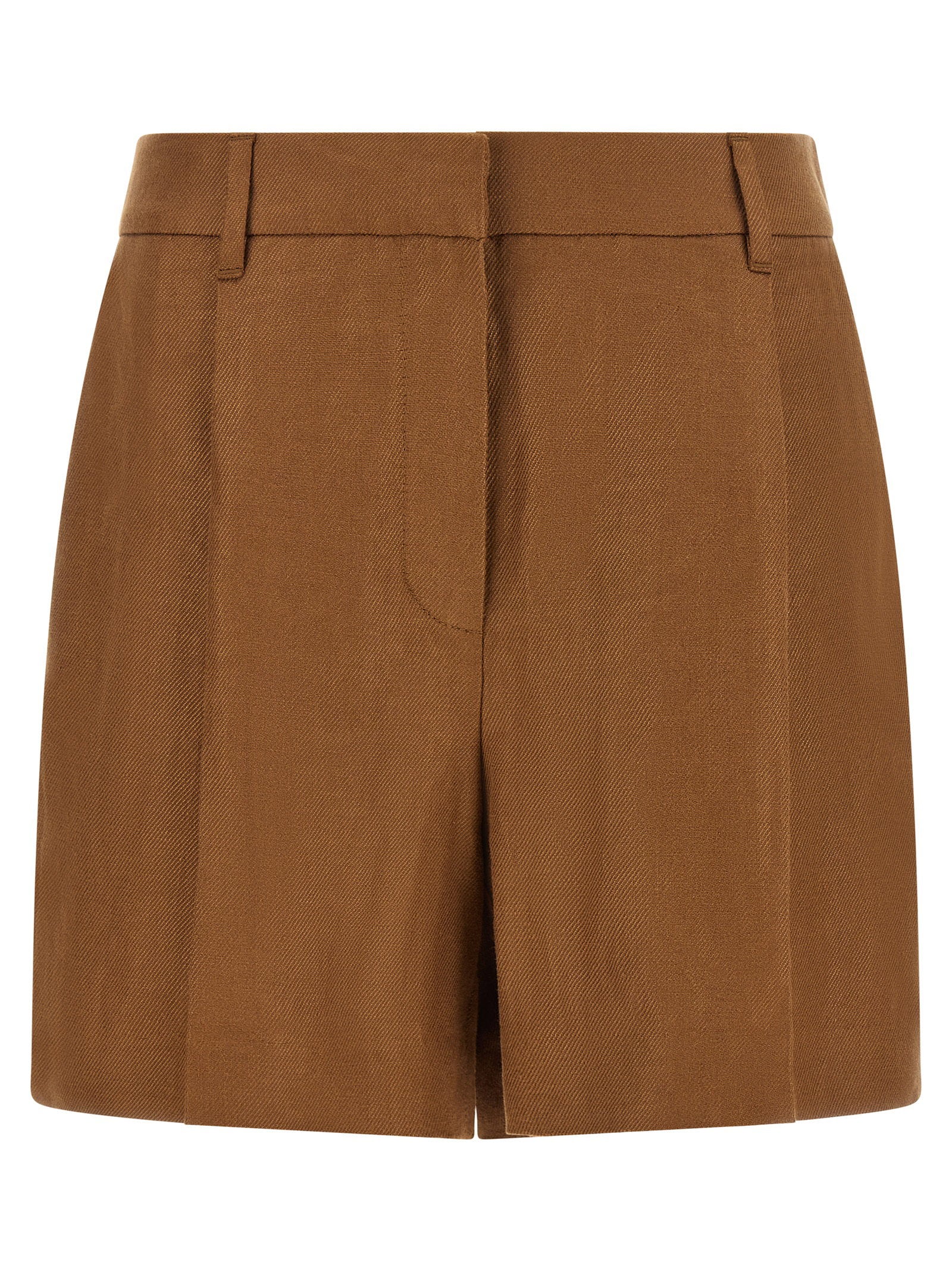 Monile Bermuda Shorts — Tobacco brown