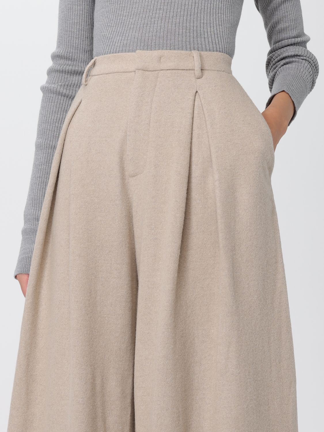 Pants Woman color Sand