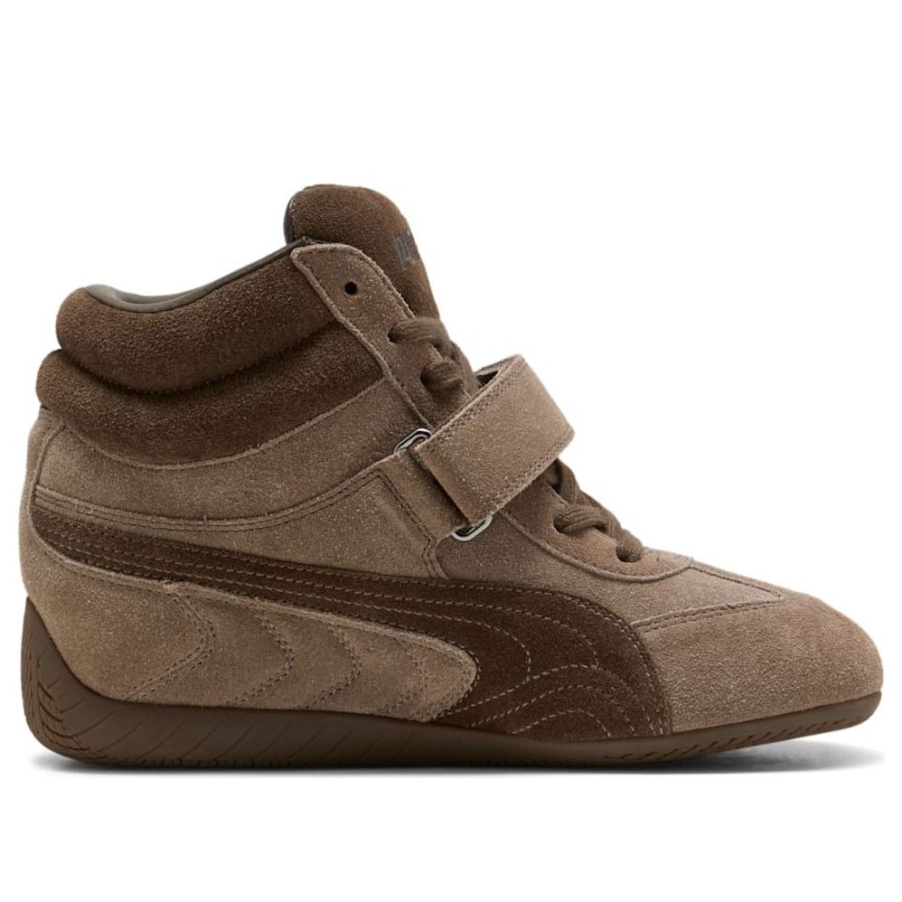 (WMNS) x Alexander McQueen Speedcat Mid Wedge 'Brown'
