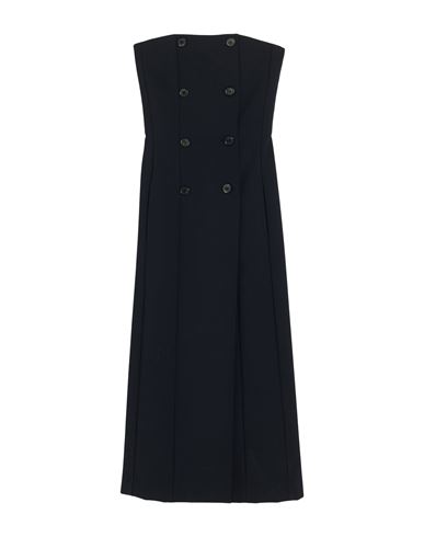 Woman Midi dress Midnight blue Size 4 Polyester, Virgin Wool, Elastane