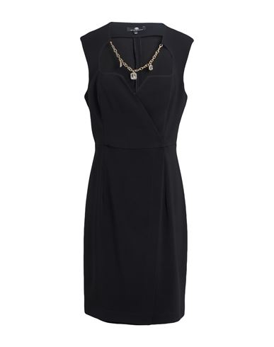 Woman Mini dress Black Size 12 Polyester, Elastane