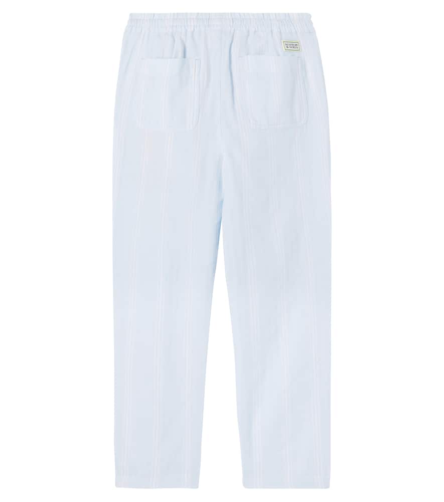 Scotch & Soda Kids Striped cotton pants