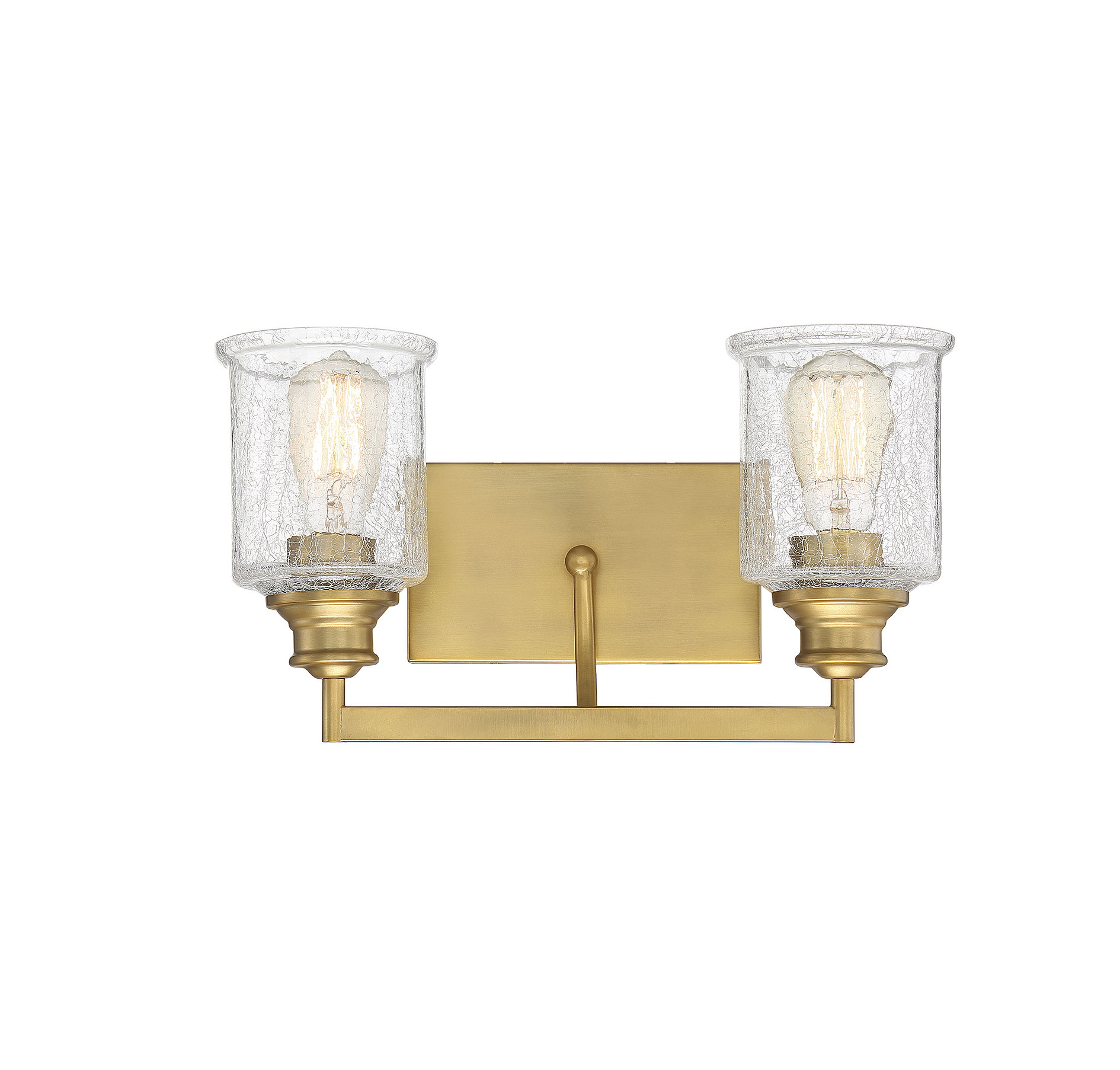 Savoy House Hampton 2-Light Bathroom Vanity Light in Warm Bras