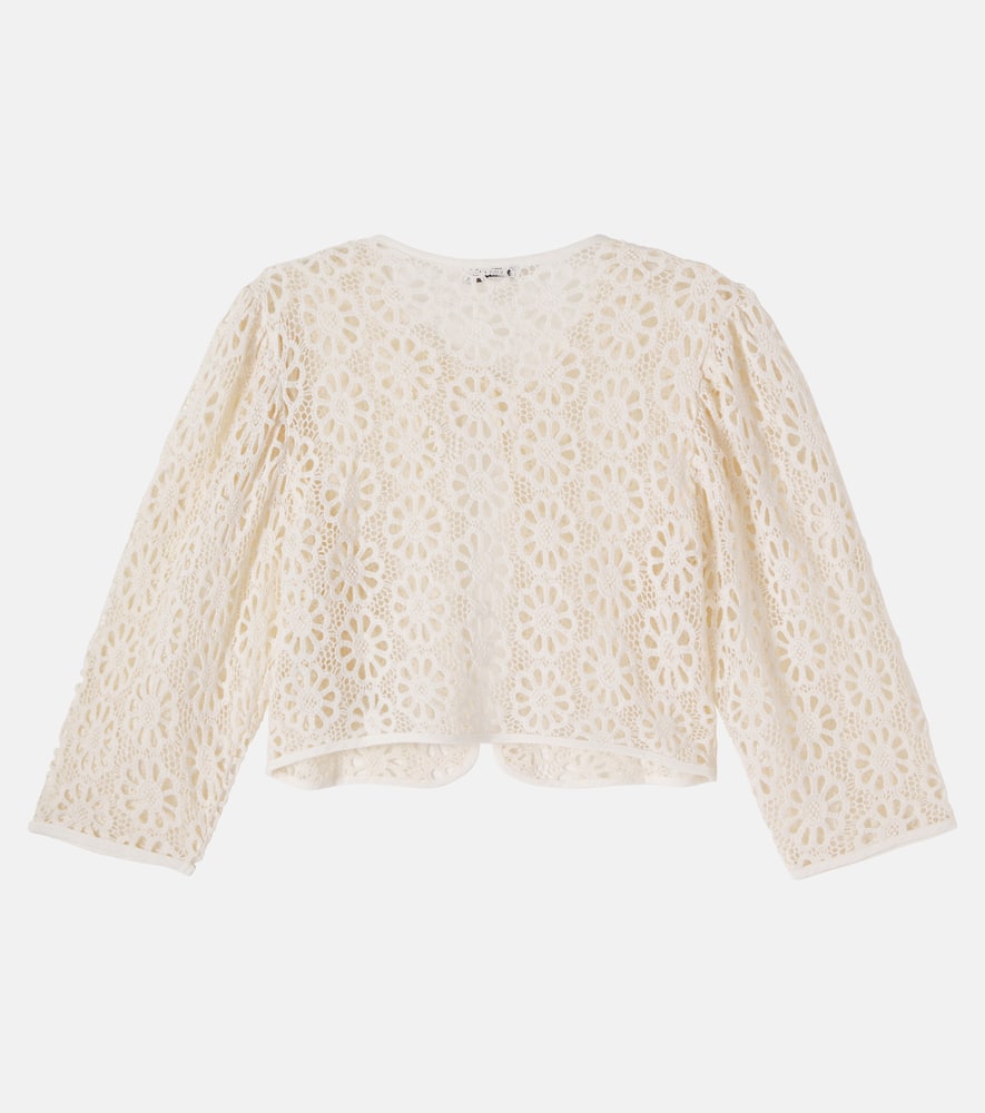 Jora floral cotton lace jacket