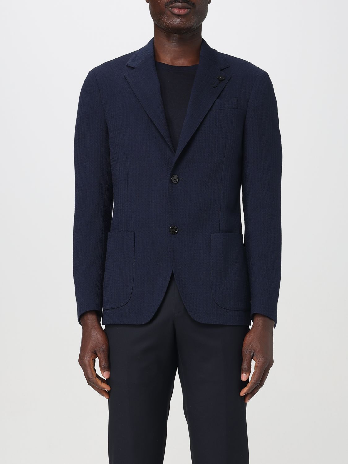 Blazer LARDINI Men color Navy