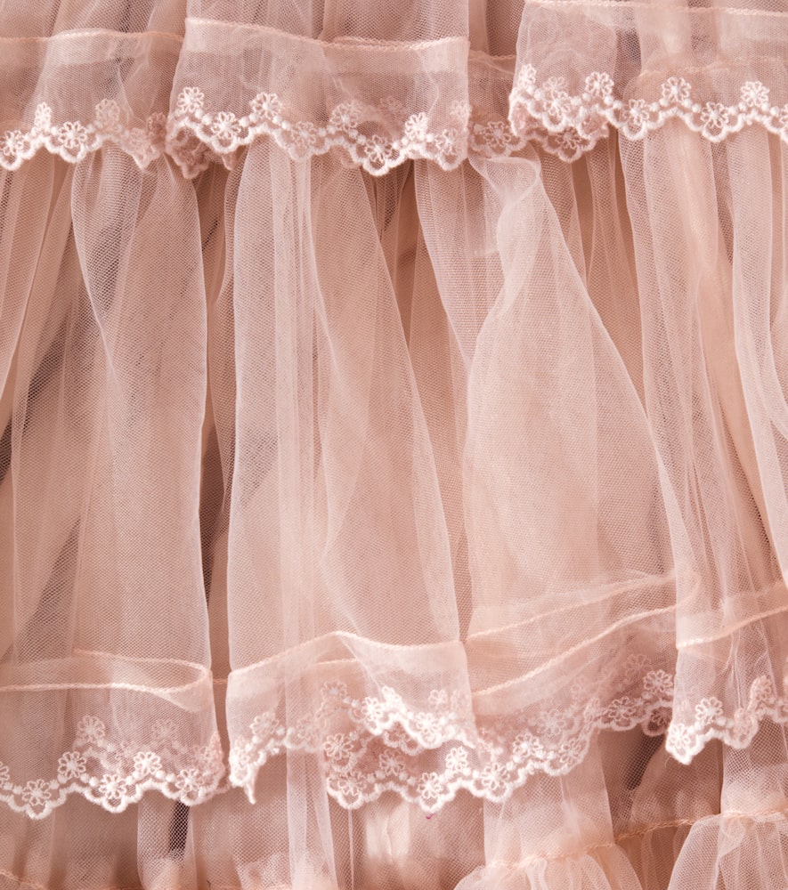 Petite Amalie Tiered tulle dress